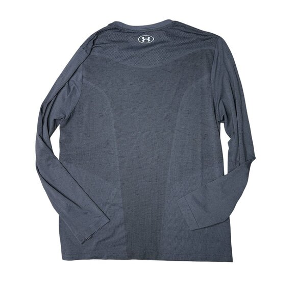 Under Armour Seamless Tee Long Sleeve Shirt Mens XL Gray Lightweight Performance - Picture 2 of 5